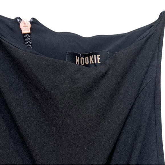 NWT NOOKIE Lust One-Shoulder Maxi Dress in Black Size M - Picture 9 of 10